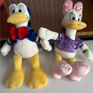 Disney Stuffed Animals Donald and Daisy